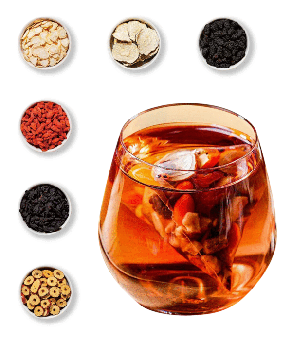 MSFOOT 6-IN-1 Ginseng Herbal Treasures Tea Bags Kidney Tea