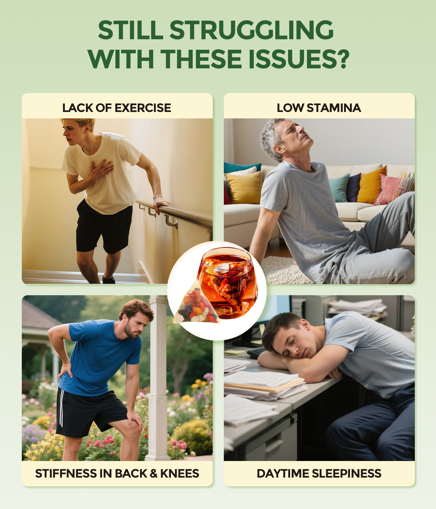 MSFOOT 6-IN-1 Ginseng Herbal Treasures Tea Bags Kidney Tea