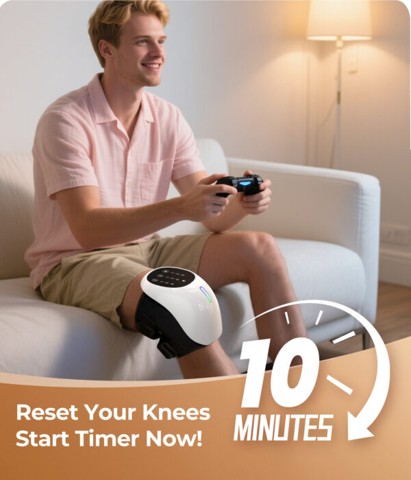 MSFOOT World's First 360° Knee Massager with 1-Second Heat
