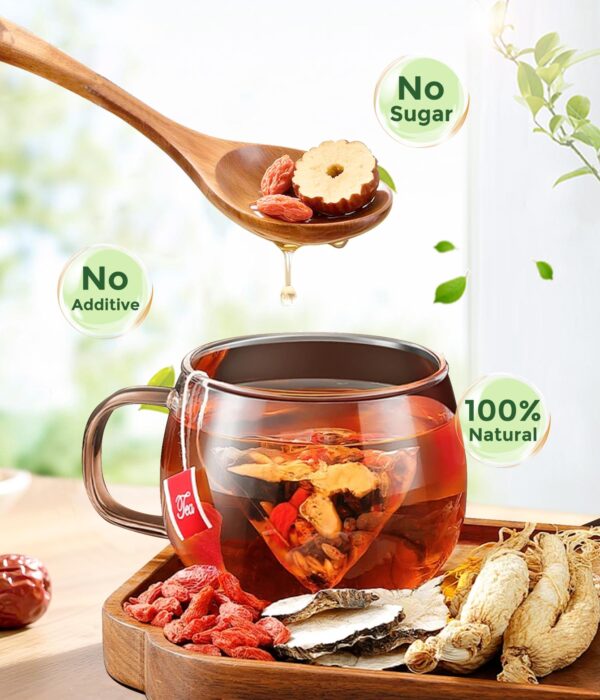 MSFOOT 6-IN-1 Ginseng Herbal Treasures Tea Bags Kidney Tea
