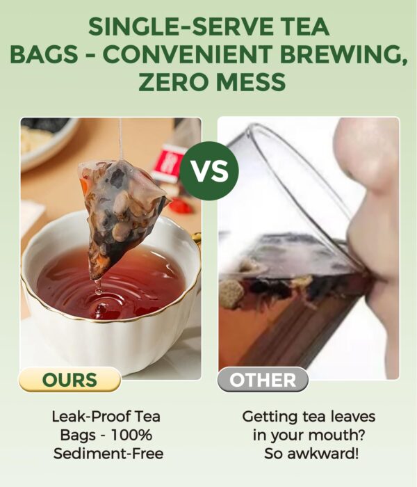 MSFOOT 6-IN-1 Ginseng Herbal Treasures Tea Bags Kidney Tea