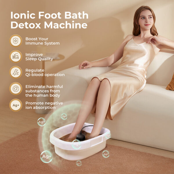 MSFOOT Upgraded Ionic Foot Bath Detox Machine