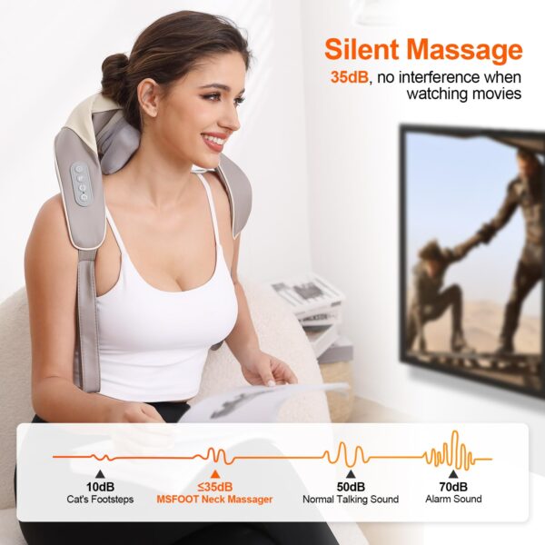 Portable Shiatsu Electric Massager for Relax Muscles Home & Office & Car Use