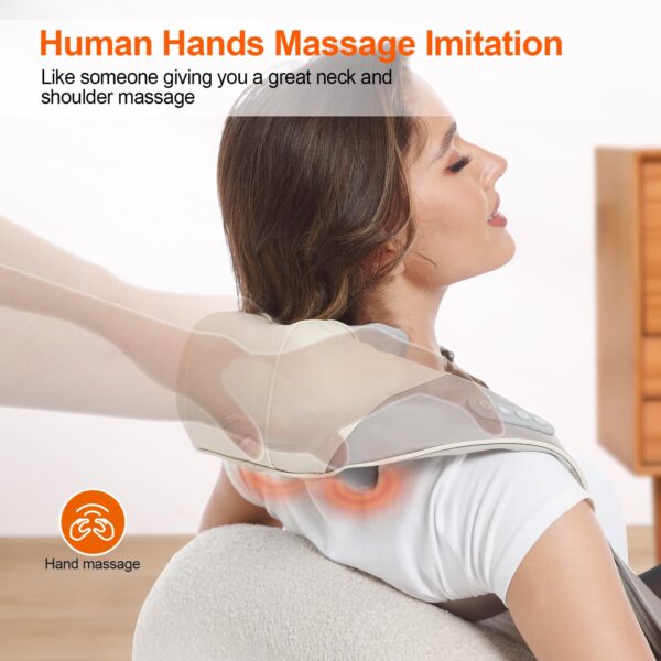 Portable Shiatsu Electric Massager for Relax Muscles Home & Office & Car Use
